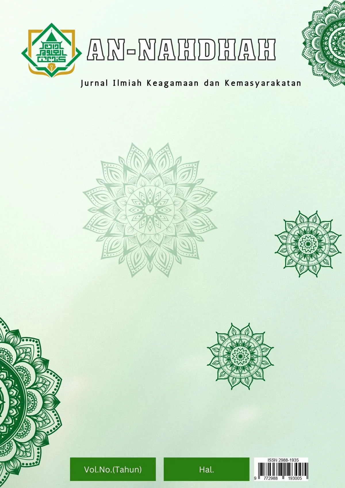 					View Vol. 17 No. 2 (2024): An-Nahdhah - Jurnal Ilmiah Keagamaan dan Kemasyarakatan
				